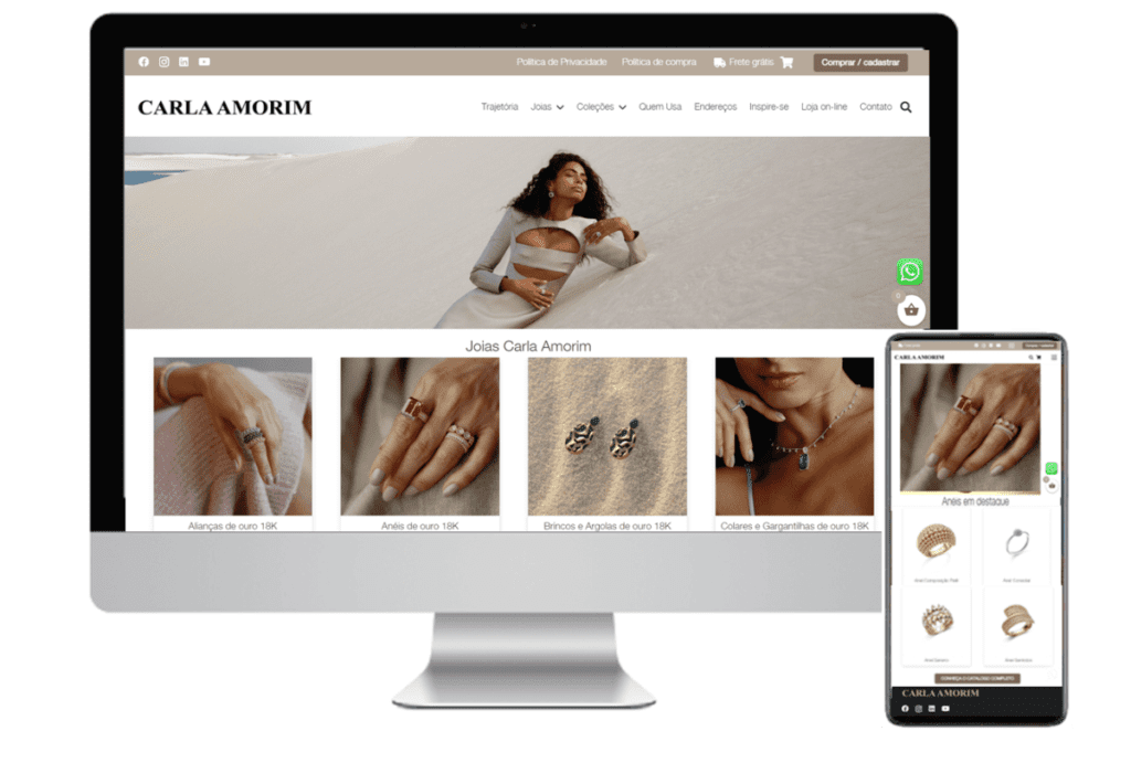 Novo Website Carla Amorim Joias Novo Website Carla Amorim Joias