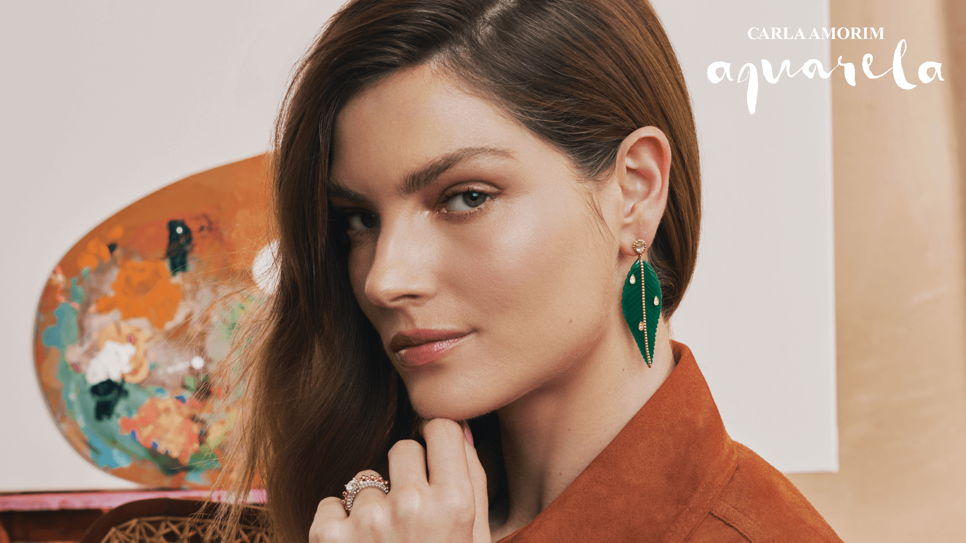 Joias em ouro 18k da Coleção Aquarela, de Carla Amorim
