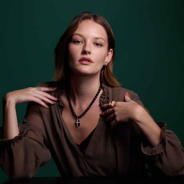 Pingente Cruz Simplesmente com Onix - Imagem 2